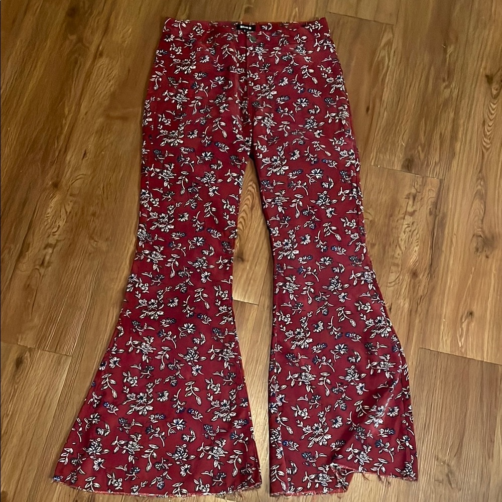 Blue B Floral Flare Pants